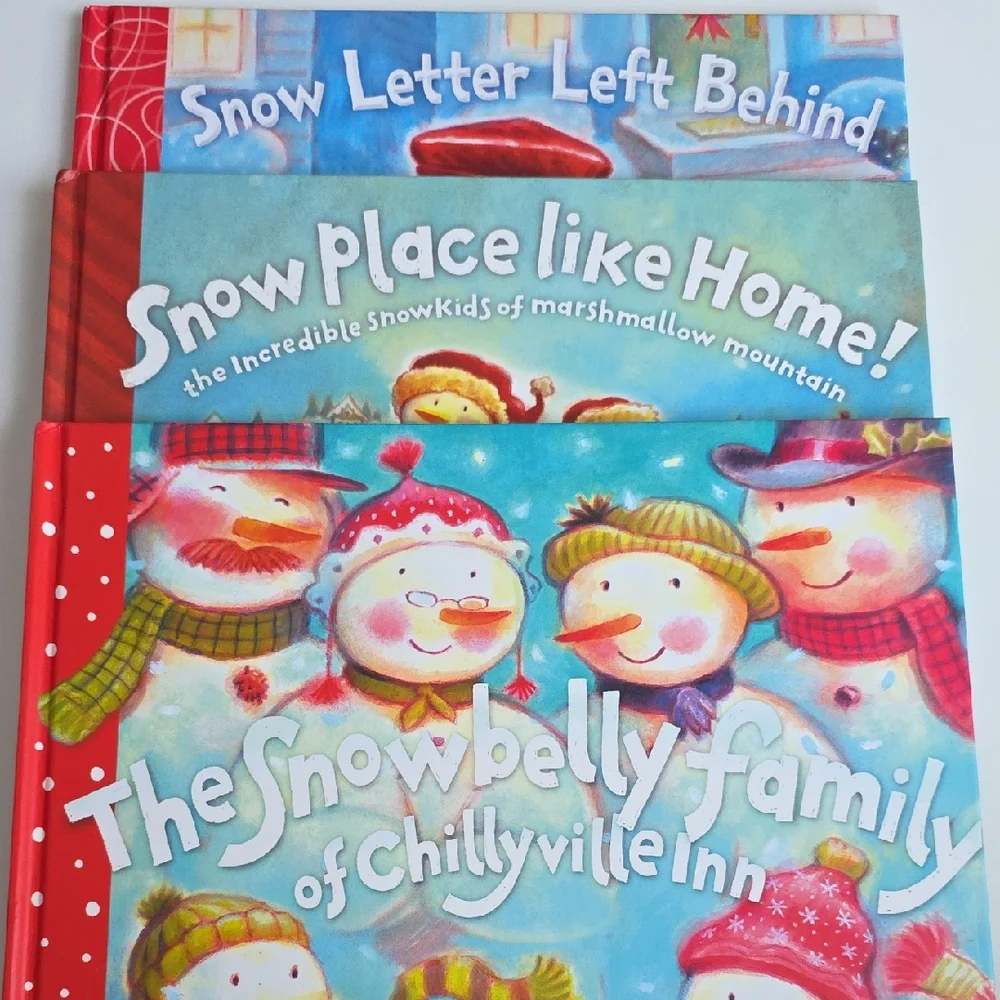Hallmark Holiday Books - Snow Themed Book Set Of 3 - Hardcover - Picture 1 of 16